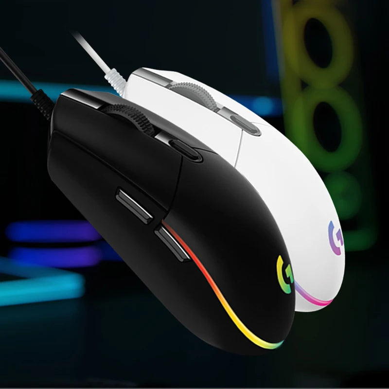 Logitech G102 Gaming RGB Mouse Lightweight Design 200-8000DPI G102 Second Generation Ergonomic Mouse Computer Mouse