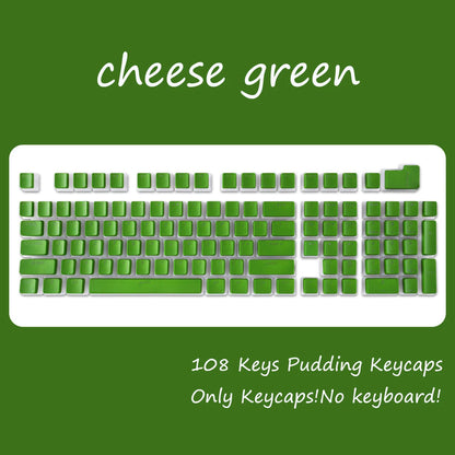 OEM Profile PBT Keycaps 108 Keys Pudding Keycap For Cherry MX Switch Mechanical Keyboard RGB Gamer backlit Key Caps Custom DIY