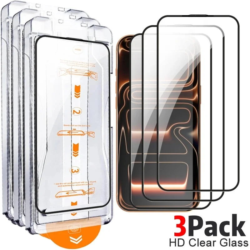 Easy Install Tempered Glass Privacy Screen Protectors for IPhone 18 Pro Max/18Pro/iPhone 17Pro Anti-spy Auto Alignment Kit Film