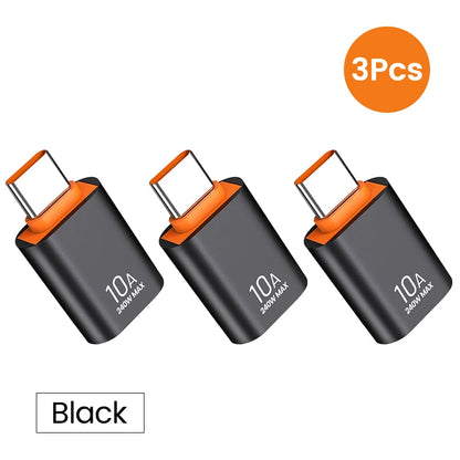 10A USB 3.0 To Type C Adapter OTG Type C Male To USB Female Converter For Laptop Xiaomi Samsung USBC Fast Charging Adaptador