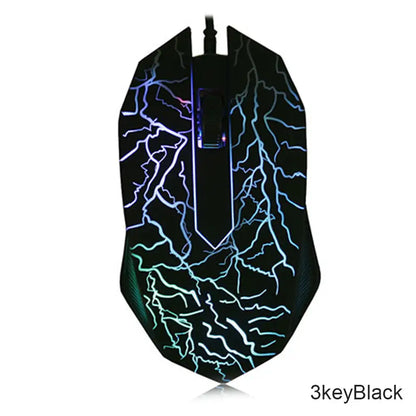 Colorful LED Computer Gaming Mouse Professional Ultra-precise For Dota 2 LOL Gamer Mouse Ergonomic 2400 DPI USB Wired Mouse