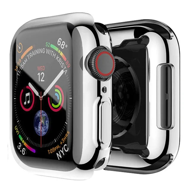 Screen Protector for Apple Watch Ultra 4 3 2 49 41 44 40 45 46 42mm TPU Bumper Cover Case for iWatch Series 11 10 12 9 8 7 SE 6