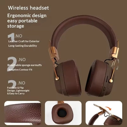 2026 NEW M11 Foldable Wireless Bluetooth Headsets Headset Gamer Choice Retro Over Ear Headphones DJ Stereo Sounds Bluetooth