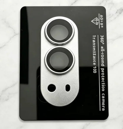 High-End AR&AF Frosted Armor Len1:1 Fit for iPhone Duo Camera Lens Protective Metal Film Tempered Glass Cover for Apple Fold ﻿