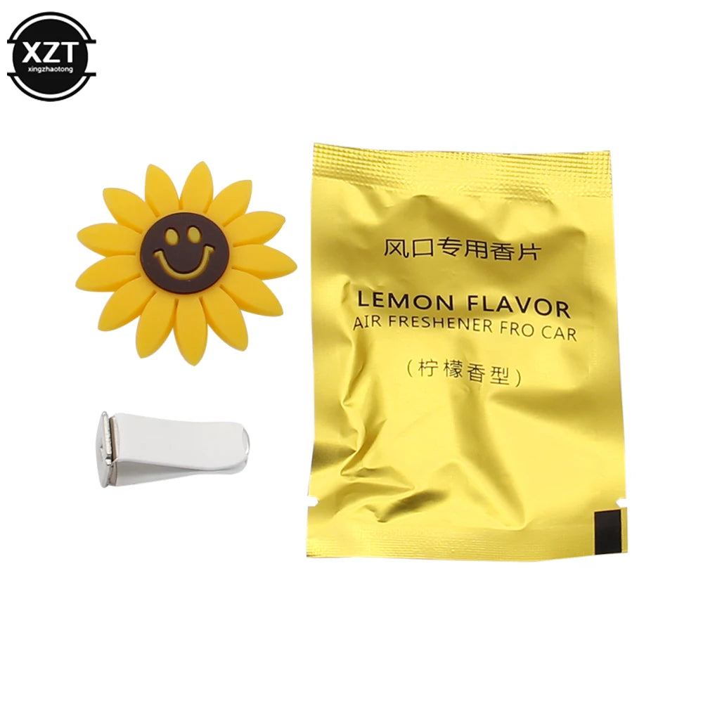 Fashion Car Multiflora Sunflower Car Air Outlet profumato profumo Clip deodorante diffusore accessori per auto decorazione