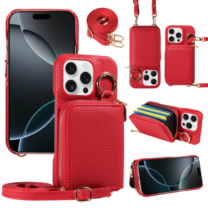 PU Leather Phone Case for IPhone17 16e 16 Pro Max 15 Pro Max 14 13 with Multiple Card Slots, Anti-drop and Wallet Function Cover