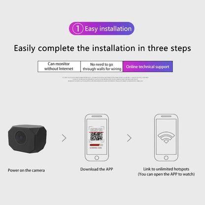 Lenovo 8K 1080P HD Mini WiFi Camera AP Hotspot Remote Monitor Portable Small Camcorder Home Security Surveillance Smart Camera