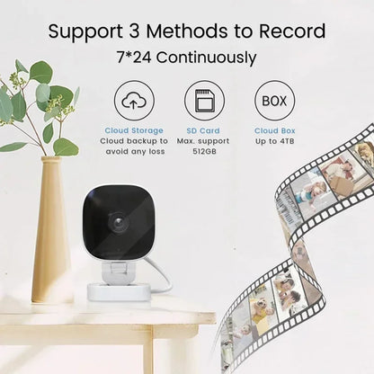 4K HD Mini Wireless Camera Wide-angle Webcams Indoor Monitoring APPWith Night Version 2-way Audio IP65 Waterproof Camera﻿ 2026