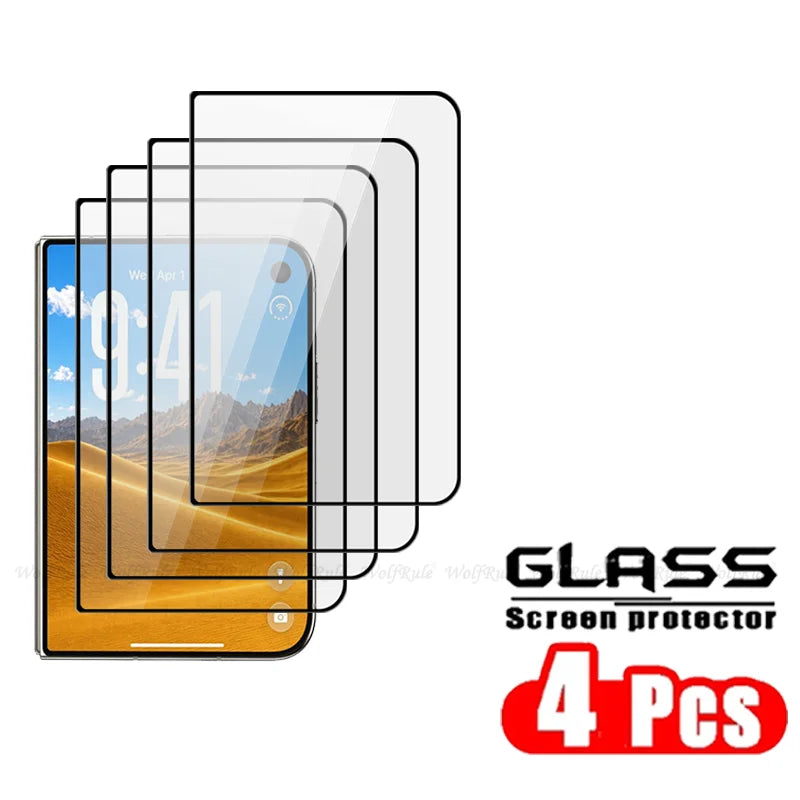 1/2/3/4PCS For iPhone Duo Glass iPhone Duo Tempered Glass Protective 9H Full Cover Glue Flat Outer Screen Protector iPhone Duo