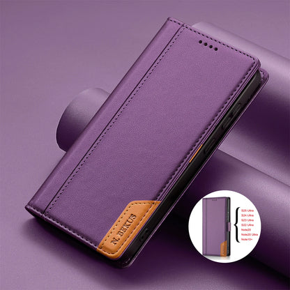 Business Leather Flip Case For Samsung Galaxy S25 S24 S26 Ultra S23 S22 S21 S20 Plus FE S25Edge S10 Magnetic Wallet Card Cover