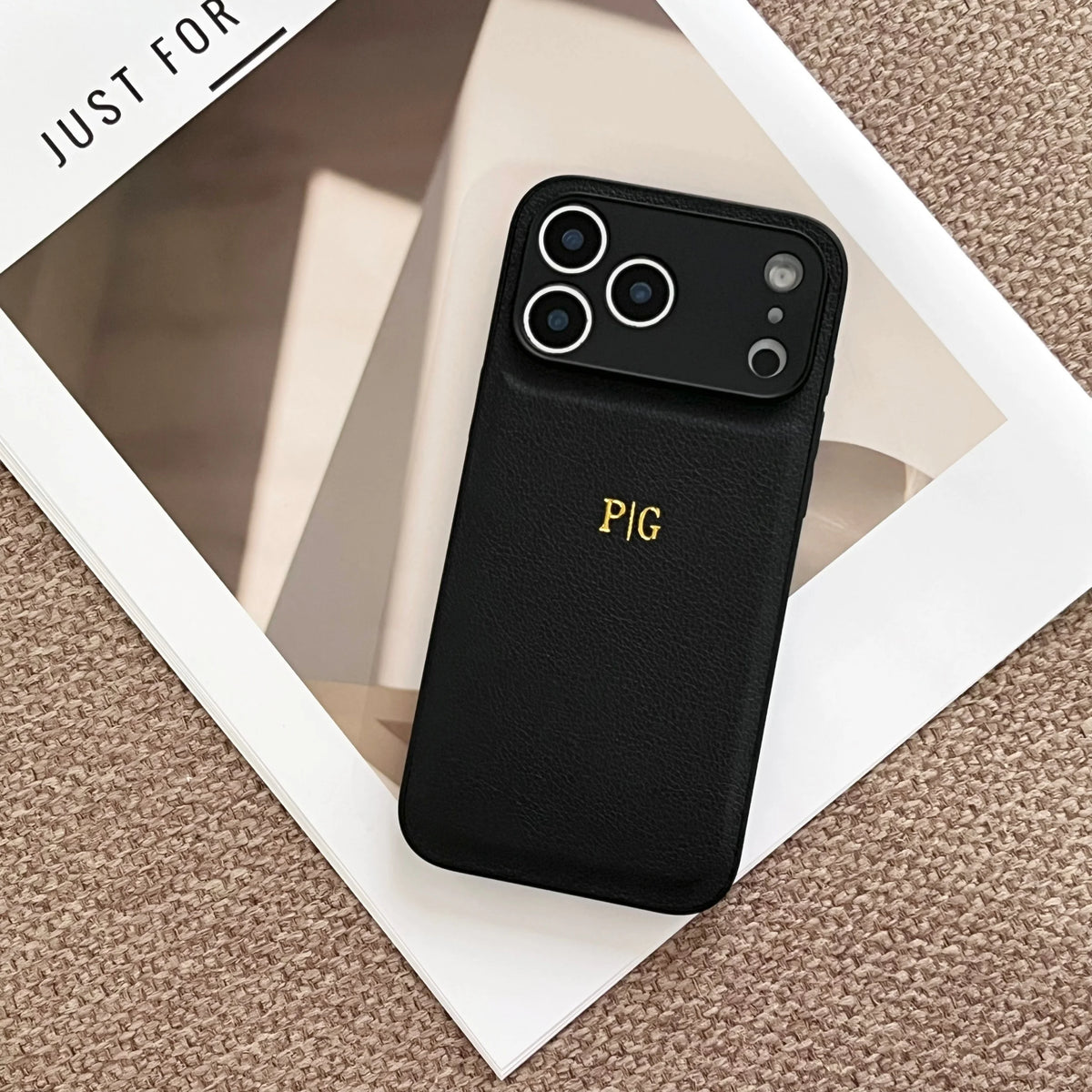 Personalized Customized Name Color Faux Leather Case For iPhone18 17 16 15 14 13 Pro Max Plus 17Air Hot Gold Foil Engraved Cover