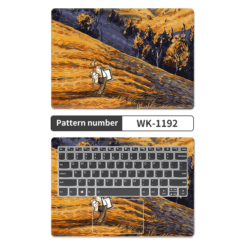 Universal Laptop Stickers Skins Vinly Protective Sticker 13/14/15/17inch 2pc Skin for Macbook/Lenovo/HP/Asus/Dell/Acer Decal