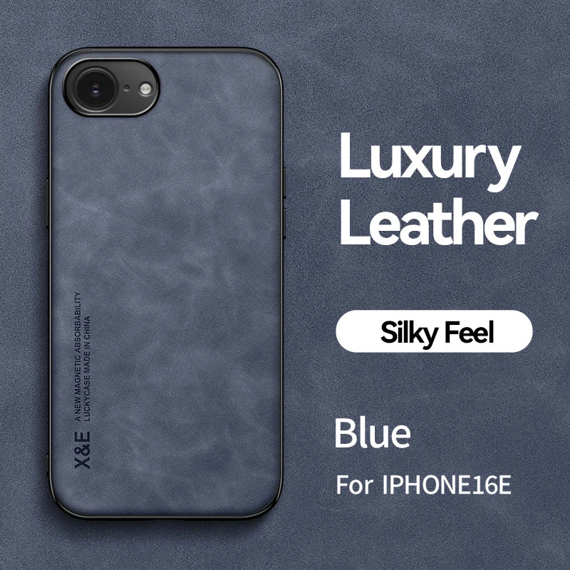 Magnetic Leather Case For iPhone 16E 17E iPhone16E iPhone17E 5G Shockproof Silicone Soft Case Cover
