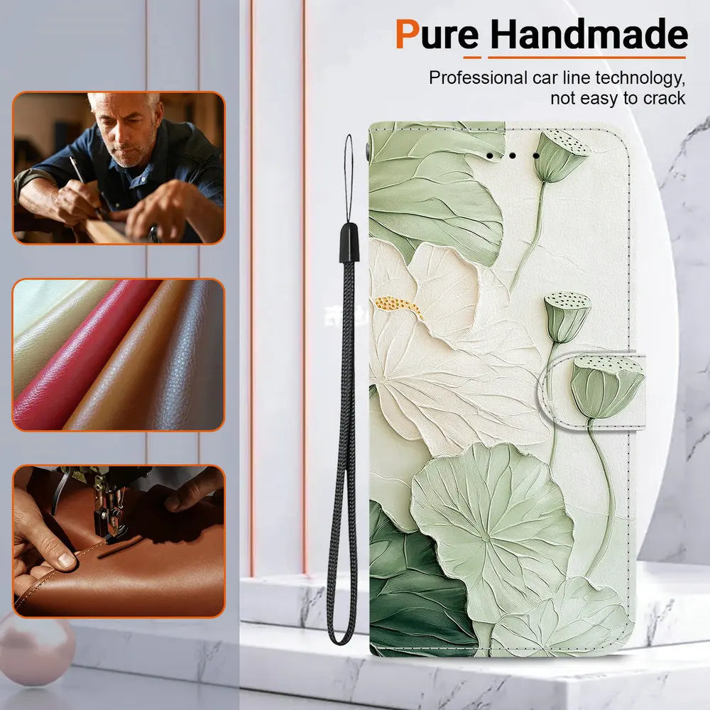 Note 10 20 Ultra S20 S10 Lite Flip Case Floral Leather Wallet Funda for Samsung Galaxy S20 FE Case Samsung S10e S9 Plus S 9 8 +