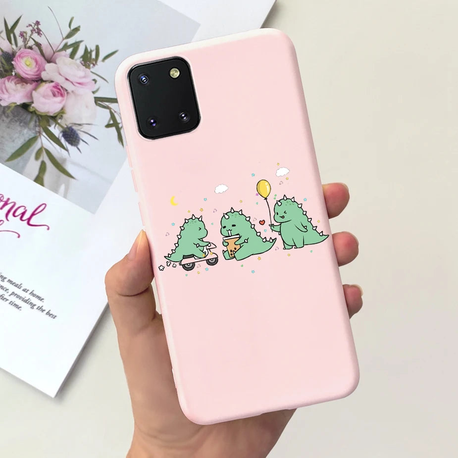 For Samsung Galaxy Note10 Lite Case SM-N770F 6.7'' Popular Candy Painted Cover Soft TPU Phone Case For Samsung Note 10 Lite Bags