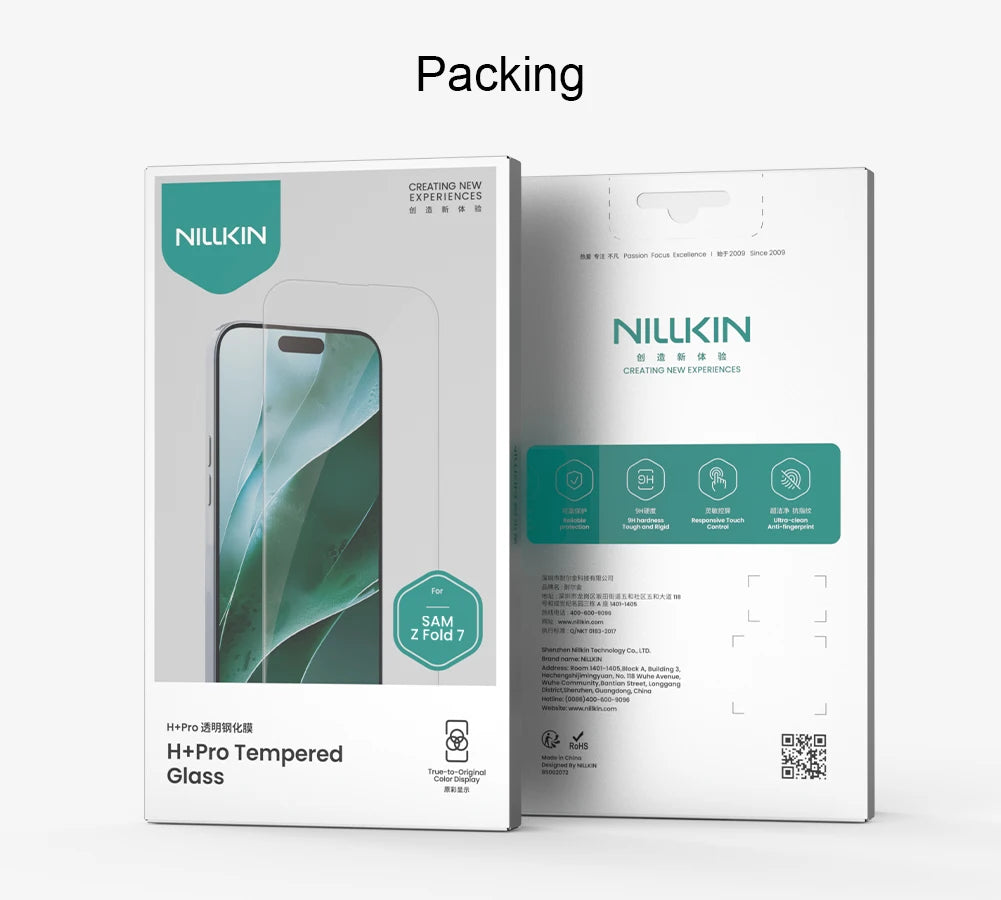 NILLKIN For Samsung Galaxy Z Fold 8 Ultra Fold 7 H + Pro Series Screen Tempered Glass 9H Anti Explosion Screen Protector Film