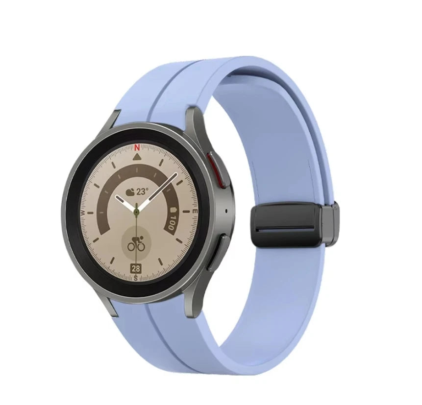 No Gap Magnetic Silicone Strap For Samsung Galaxy Watch 7 6 5 4 44mm 40mm Pro 45mm Bracelet Galaxy Watch6 Classic 43mm 47mm Band