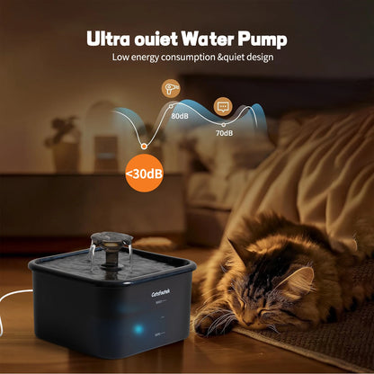2.2L Automatic Cat Water Fountain Operated Automatic Pet Water Fountain With Motion Sensor Dog Cat Water Dispenser Bowl