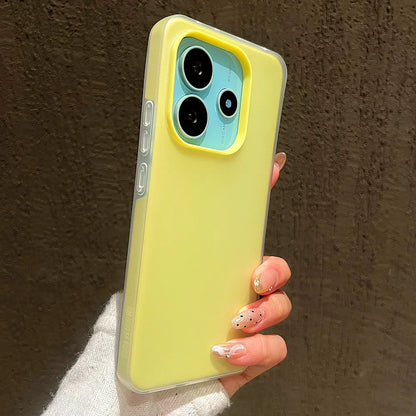 Luxury Candy Color Matte Phone Case For Xiaomi Redmi Note 15 14 13 12 Pro Plus 5G 12S 11 Redmi 14C 13 12 Shockproof Bumper Cover