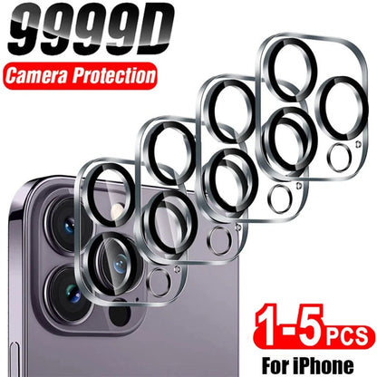 1/3/5PCS Back Camera Len Tempered Glass For iPhone 13 Mini For iPhone 13 14 15 16 Pro Max Plus Len Screen Protectors Glass Film