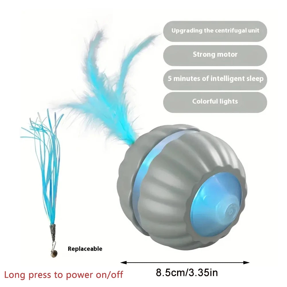 Smart Dog Toys Ball Electronic Interactive Cat Toy Pet Jump and Rolling Ball USB Automatic Moving Bouncing for Large Medium Dogs