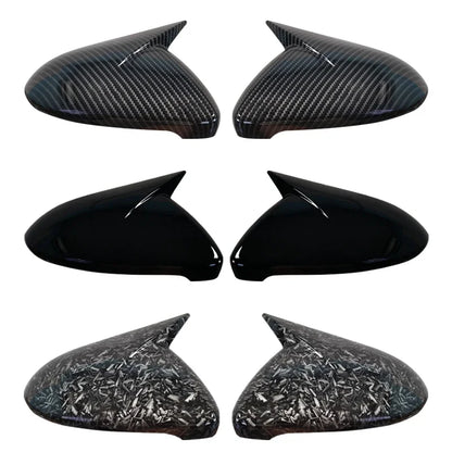 2x Carbon Look Side Wing Mirror Cover For VW For VW Golf 7 MK7 MK7.5 GTI R GTE GTD 2014-2019 Side Rear View Mirror Cap Cover