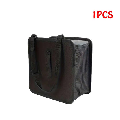 Car Hanging Trash Can Multipurpose Waterproof Backseat Organizer, Universal Vehicle Storage Bin for Snack Wrappers