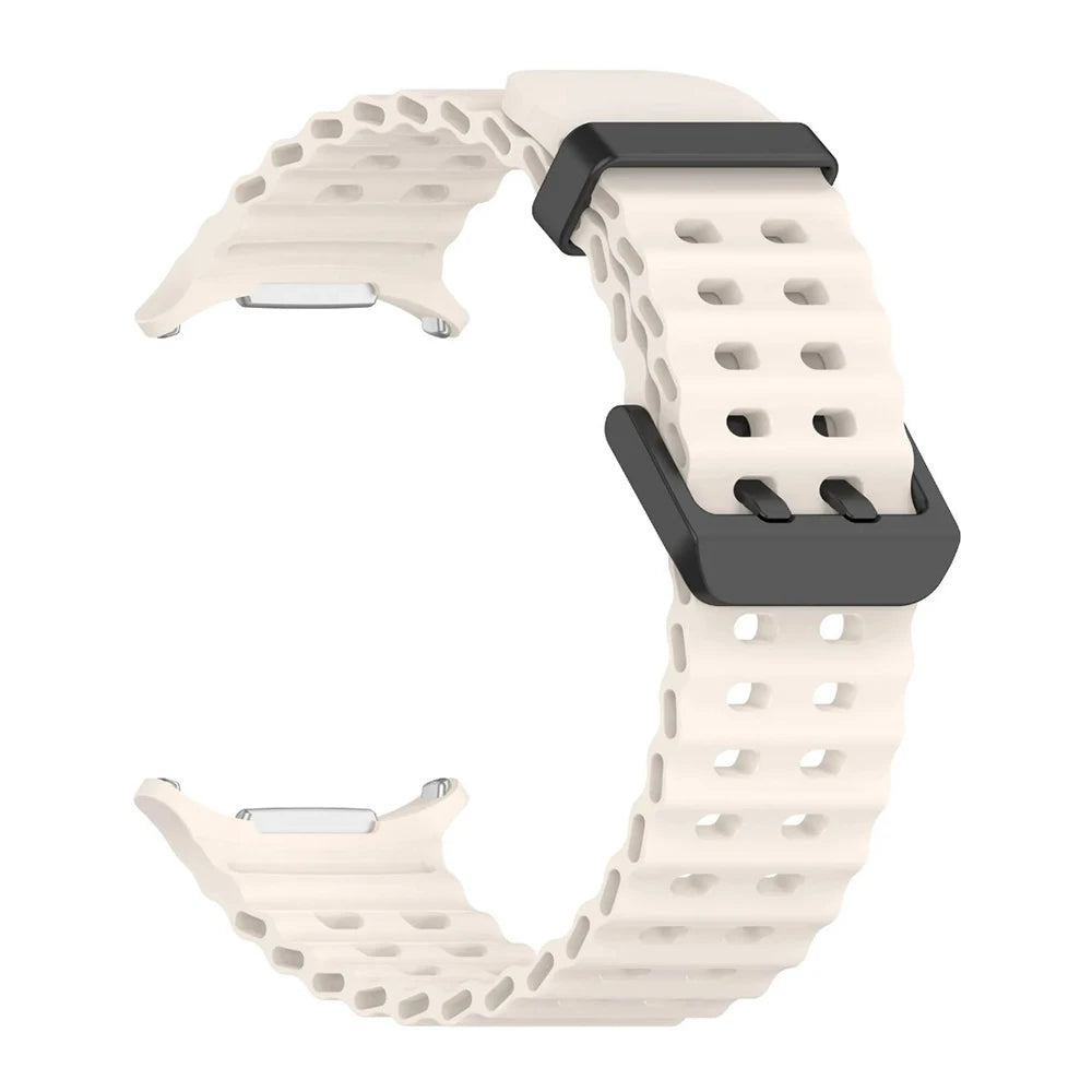 Soft Silicone Strap for Samsung Galaxy Watch 8 Ultra 2025 47mm Original Bracelet for Galaxy Watch Ultra 2-1 47mm Ocean Watchband