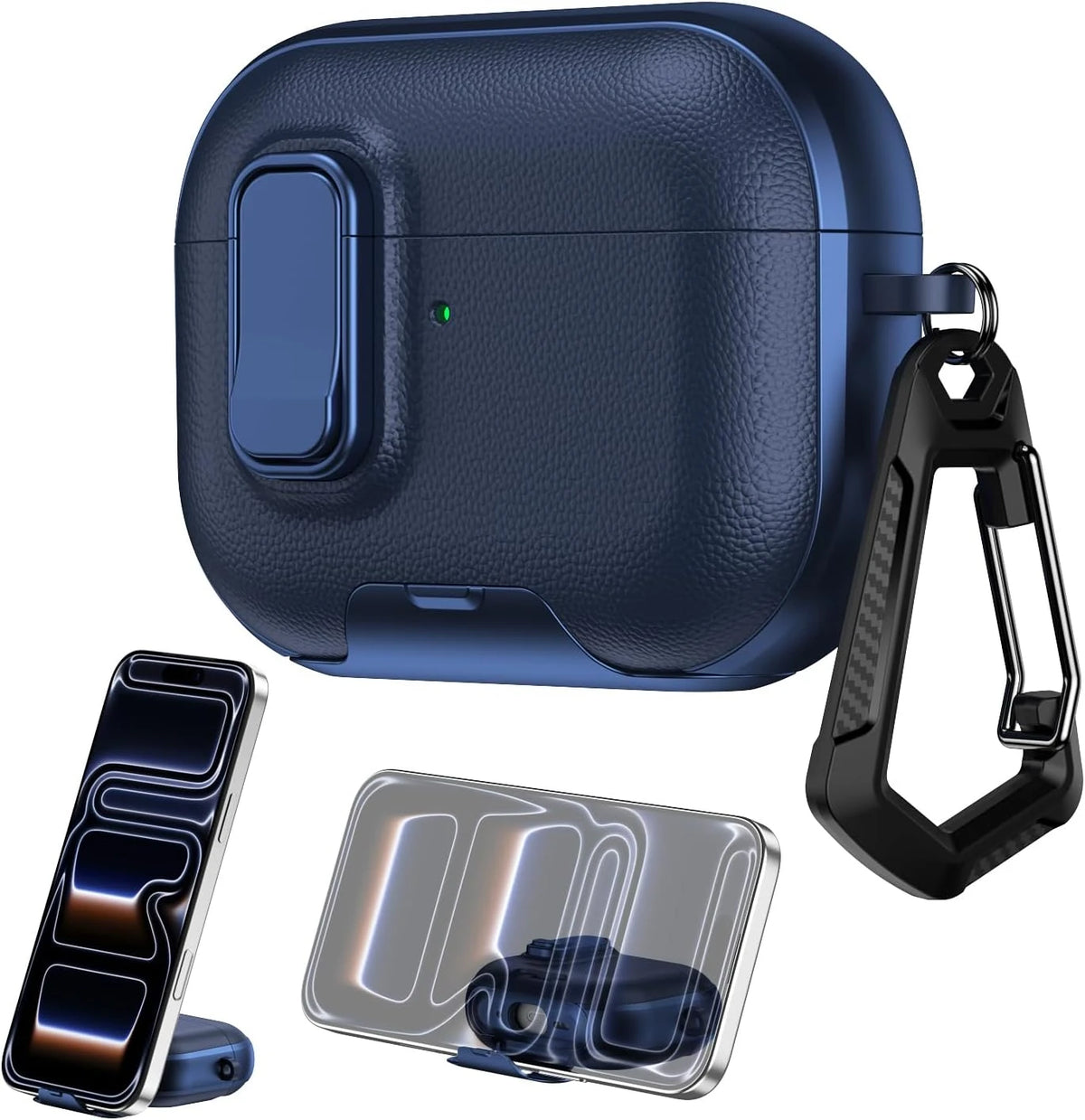 Safety Lock Case For AirPods Headphone Pro Pro 3 with Cleaning Kit Full Body Shockproof Protective Cover For AirPods 4 Pro3 2025