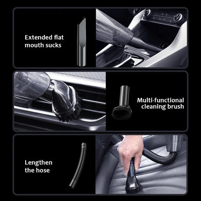 Portable wireless vacuum cleaner, multi-function car and home dual-use, rechargeable, long-lasting battery life, strong suction