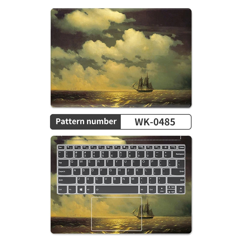 Universal Laptop Stickers Skins Vinly Protective Sticker 13/14/15/17inch 2pc Skin for Macbook/Lenovo/HP/Asus/Dell/Acer Decal