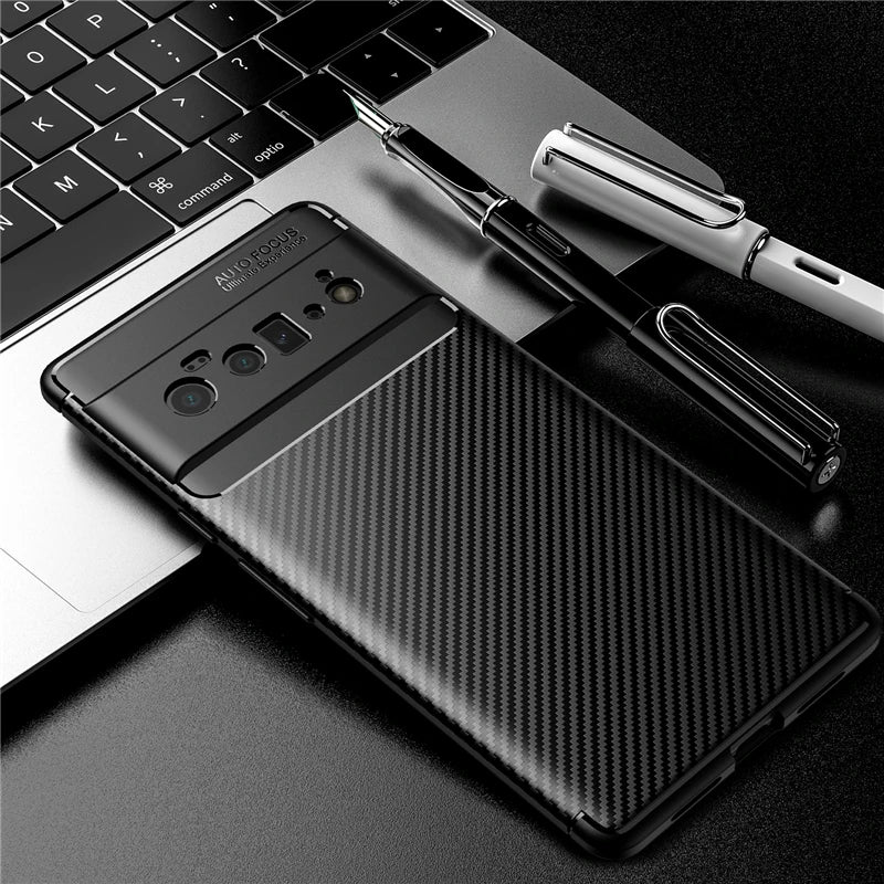 Carbon Fiber Cover For Google Pixel 6 Pro Case Silicone Funda Google Pixel 6 Pro Ultra Thin Case For Google Pixel 6 Pro 6.67inch