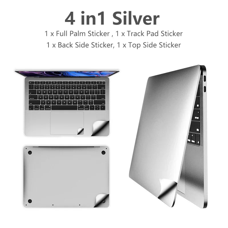 2026 Top/Bottom/Touchpad/Palm Trackpad Guard Skin Body Vinyl Decal Sticker For Apple Macbook Pro16 M5 A3428 with Touch Bar A2141