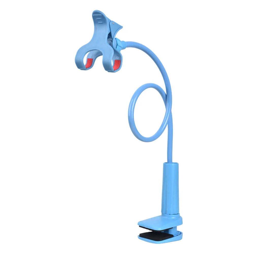 Lazy Bedside DesktopMobile Phone Clamp Bracket Flexible Long Arm Gooseneck Lazy Person Bracket With Handle Overhead Live Bracket