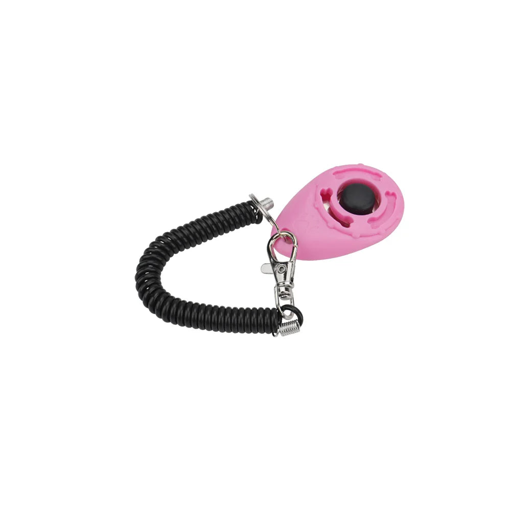 Pet Training Clicker Cat Dog Toy Spring Keyring Portable Sound Pet Training Supplies