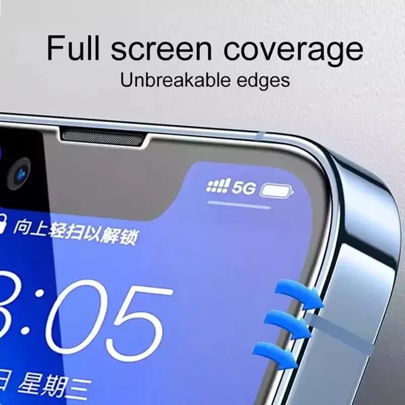 1/2/3Pcs HD Glass Screen Protector for iPhone 16 15 14 13 12 11 Pro Max Full Screen Tempered Glass Protection for iPhone