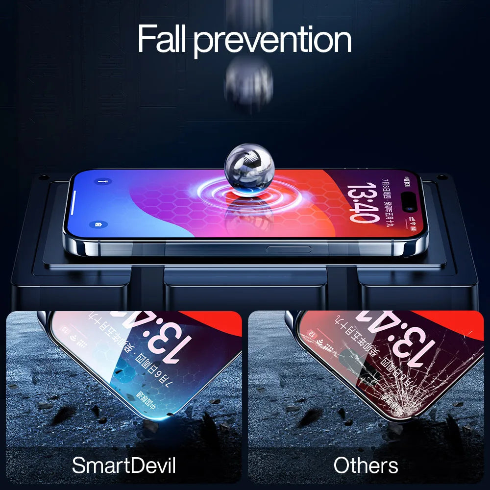 SmartDevil Screen Protector for iPhone 18 Pro Max 17 Pro Max 16 Pro Max 15 14 13 Tempered Glass Non-full Cover HD Front Film