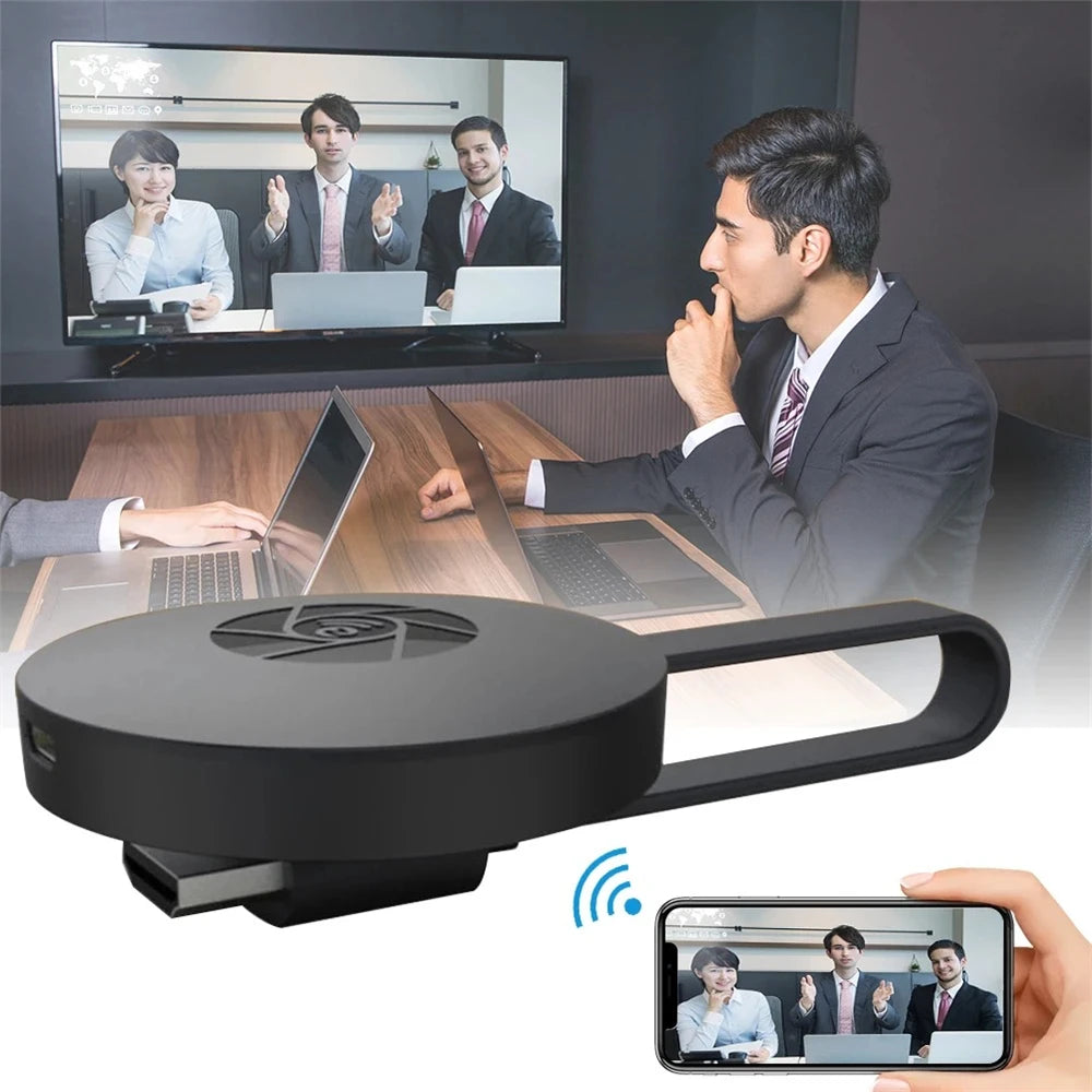Portable 1080P Wireless TV Stick Video Receiver TV HD WIFI Dongle Adapter For Android/iOS TV Box Computer Live Screen Projector