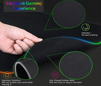 RGB HD XXL Mousepad Game Wuthering Waves Aemeath Mouse Pad Rug Desk Mat Computer Gaming PC Accessories Rubber Keyboard LED Mats