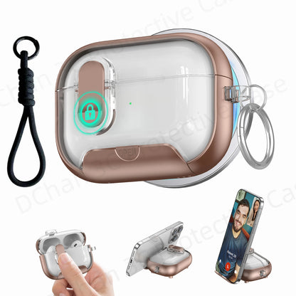 Cute Cover for AirPods 3 Pro 3/Airpod 4【 Compatible with MagSafe】Auto-Open Secure Lock Stand Cover for AirPods 5 2026 Earbuds