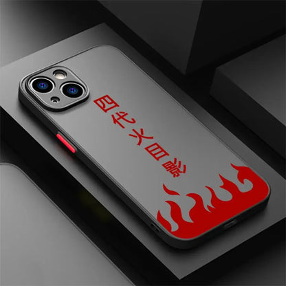 Black Edge Shell Phone Case for Apple iPhone 14 12 Mini 11 13 Pro XS 16e 11 Max 16 XR 15 Narutos Namikazes LOGO