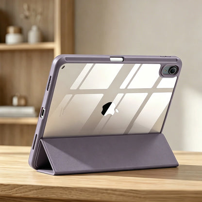 For Apple iPad (A16) 11th 11'' 2025/10th 10.9'' 2022 Generation Case with Pencil Holder, Hybrid iPad 11 10 Case with Clear Back
