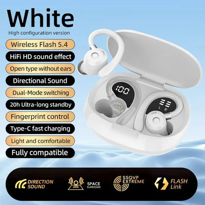 TWS Bluetooth Headphones, Dual Microphones, ENC Noise Cancellation, Touch Volume Control, Ultra-Long Battery Life