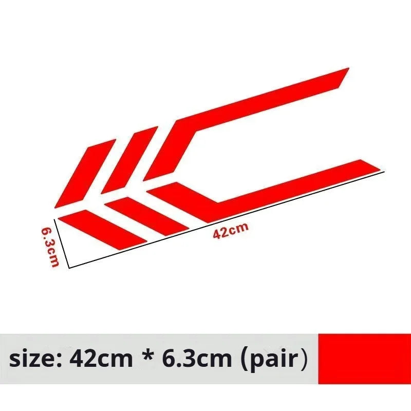 Car Stickers, Front and Rear Bumper Stickers, Body Fender Personalized Reflective Waterproof Decals Car Accessories