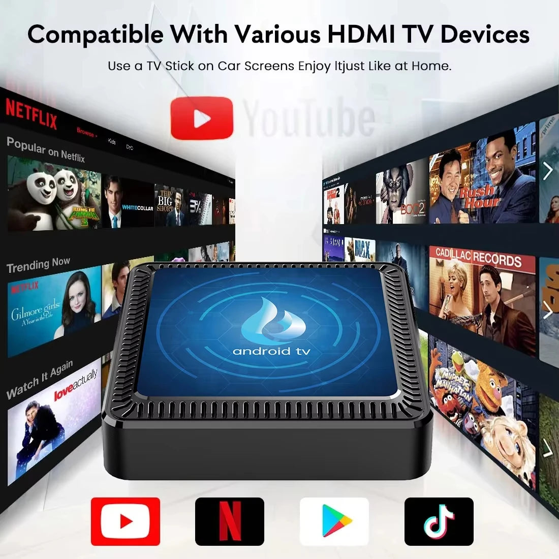 Q17 Smart TV Box Android 16 Bluetooth6.0 Allwinner H313 Quad Core 8K Ultra HD 8GB+256GB Google Netflix Media Player Set Top Box