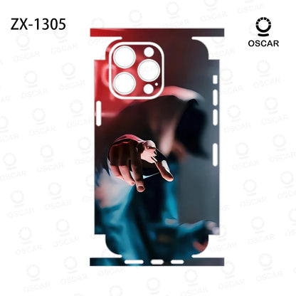 OscarSkinZ Wrap For iPhone 17 16 Pro Max Sticker 15 14 Plus Back Film 13 12 Mini Protective Decal Side Frame Back Protector