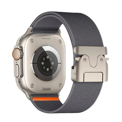 Nylon Strap for Apple Watch Ultra 2 Band 49mm 10 9 8 7 45mm 41mm 44mm 46mm 42mm Braided Elastic Bracelet for IWatch Series 6 SE