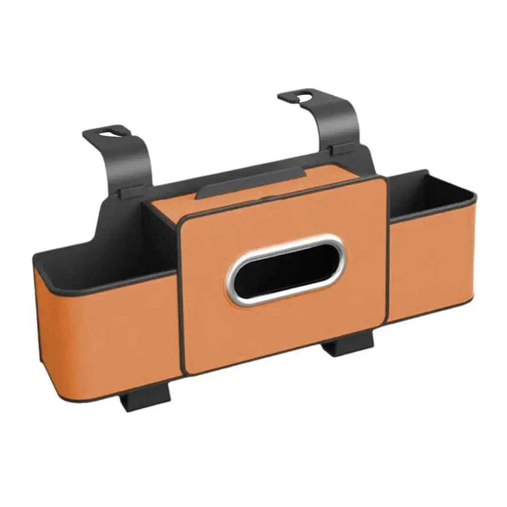 New Car Back Seat Storage Box With Tissue Box And Cup Holders Multifunctional Car Rear Seat Storage Organizer For Travel