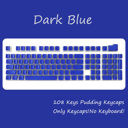 OEM Profile PBT Keycaps 108 Keys Pudding Keycap For Cherry MX Switch Mechanical Keyboard RGB Gamer backlit Key Caps Custom DIY