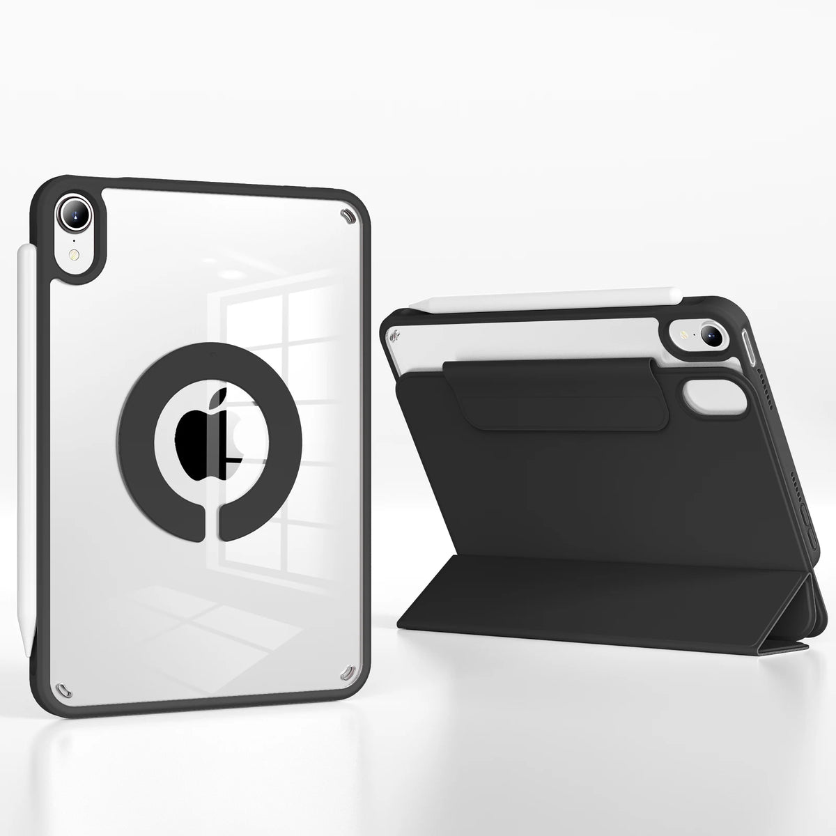 RBP For iPad Pro 11 13 inch Magnetic Case,For iPad Air 11 Air4/5 10.9 Mini6 10.2 9th 8th 7th Gen Rotate 360°Detachable Back Case